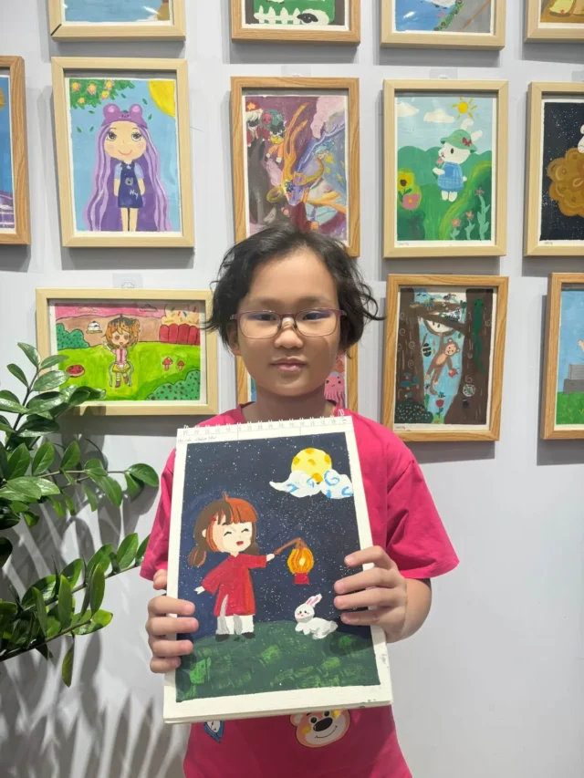 Họa sĩ nhí JoiArt Studio với tranh trung thu